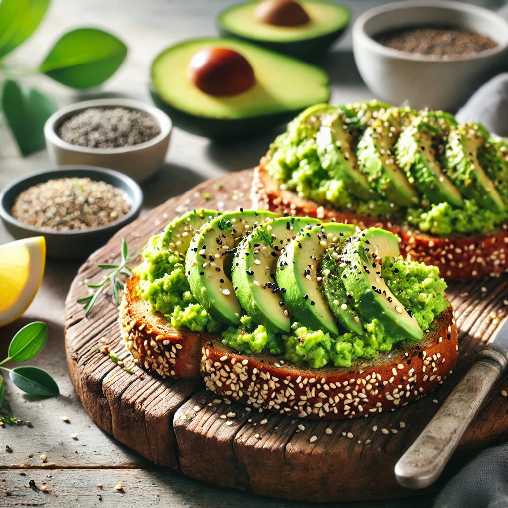 Avocado Toast with Everything Bagel Seasoning