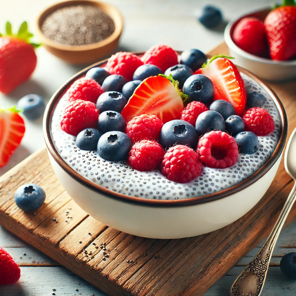 Chia Pudding with Fresh Berries