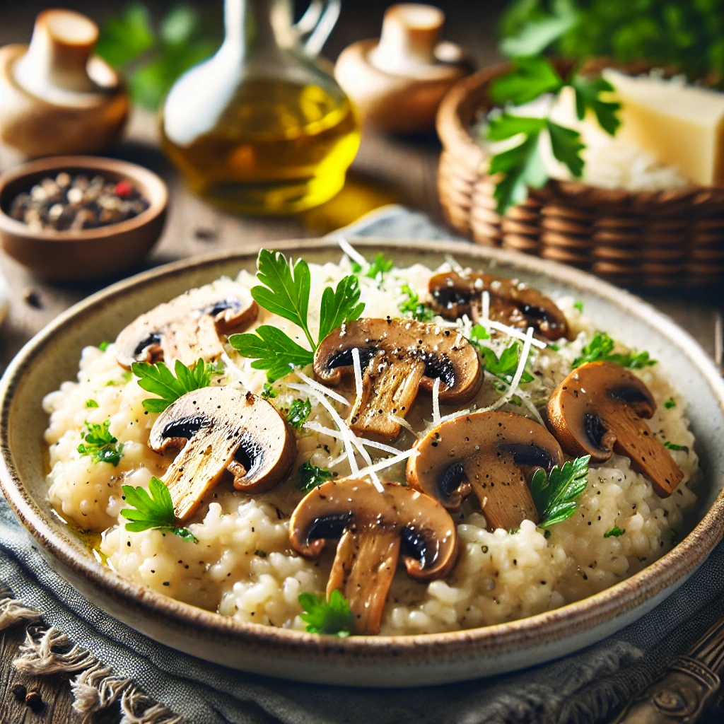 Mushroom Risotto with Parmesan