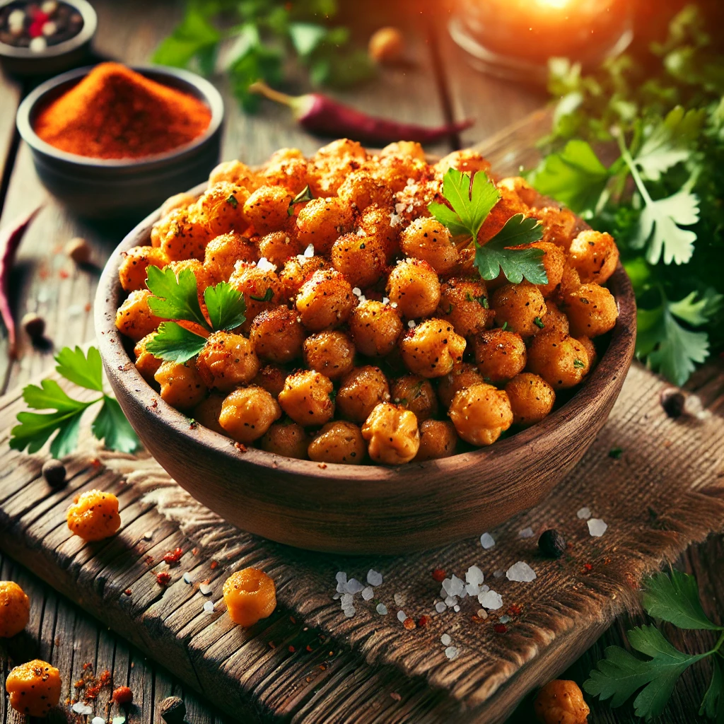 Spicy Roasted Chickpeas