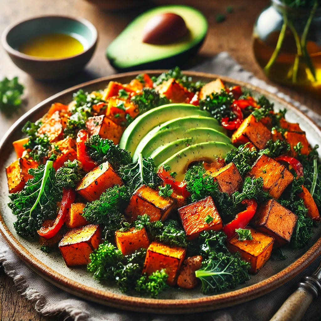 Sweet Potato and Kale Breakfast Hash